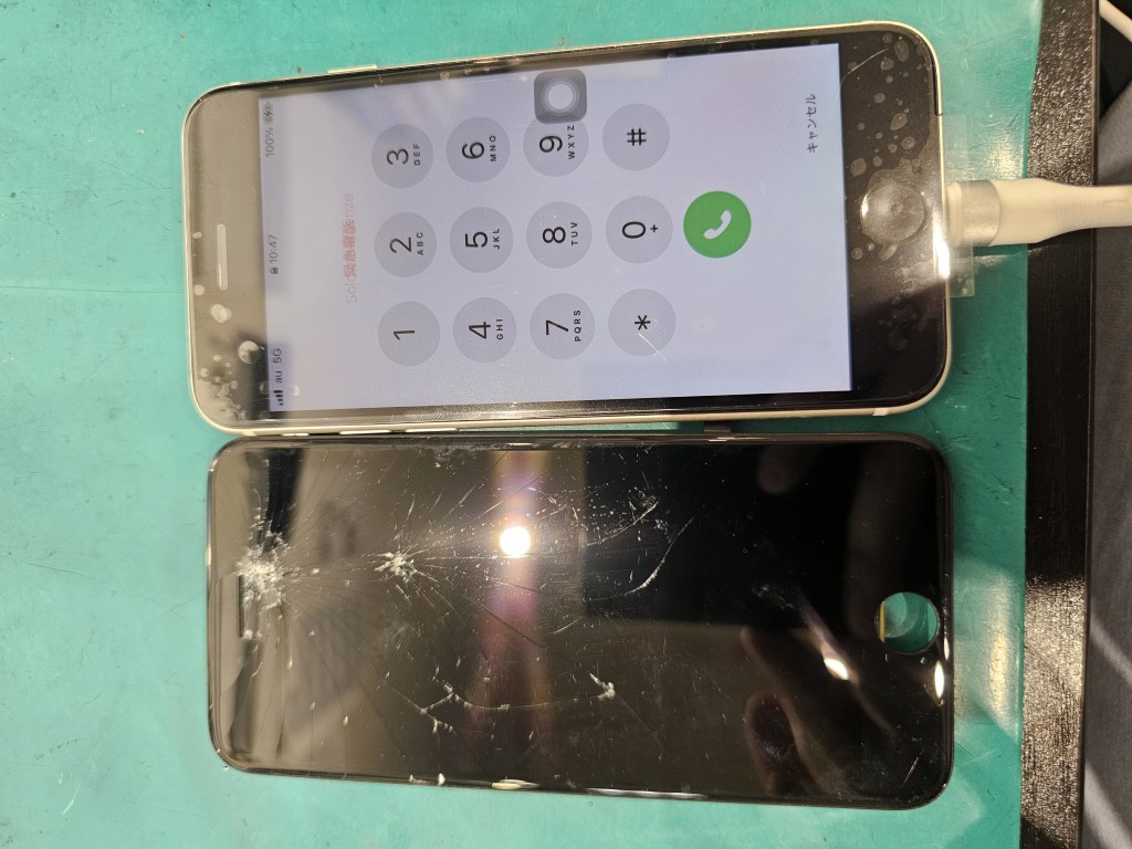 落として操作ができなくなってしまったiPhoneSE第3世代の即日修理承りました！【スマホ修理工房北千住マルイ店】